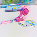 Set Escolar Dino Boligrafo Cinta Libreta Realtador E-006